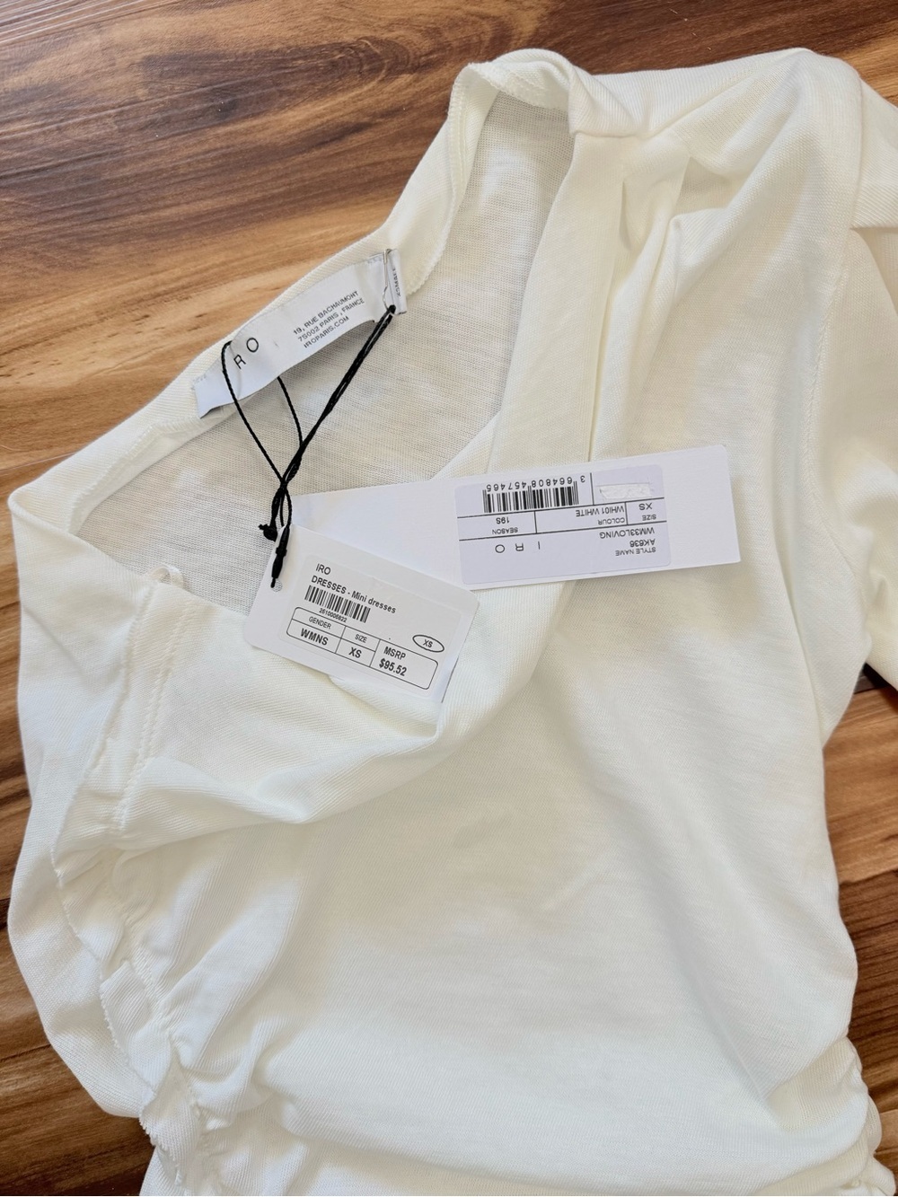IRO Loving One-Shoulder Ruched Mini Dress - Picture 3 of 5